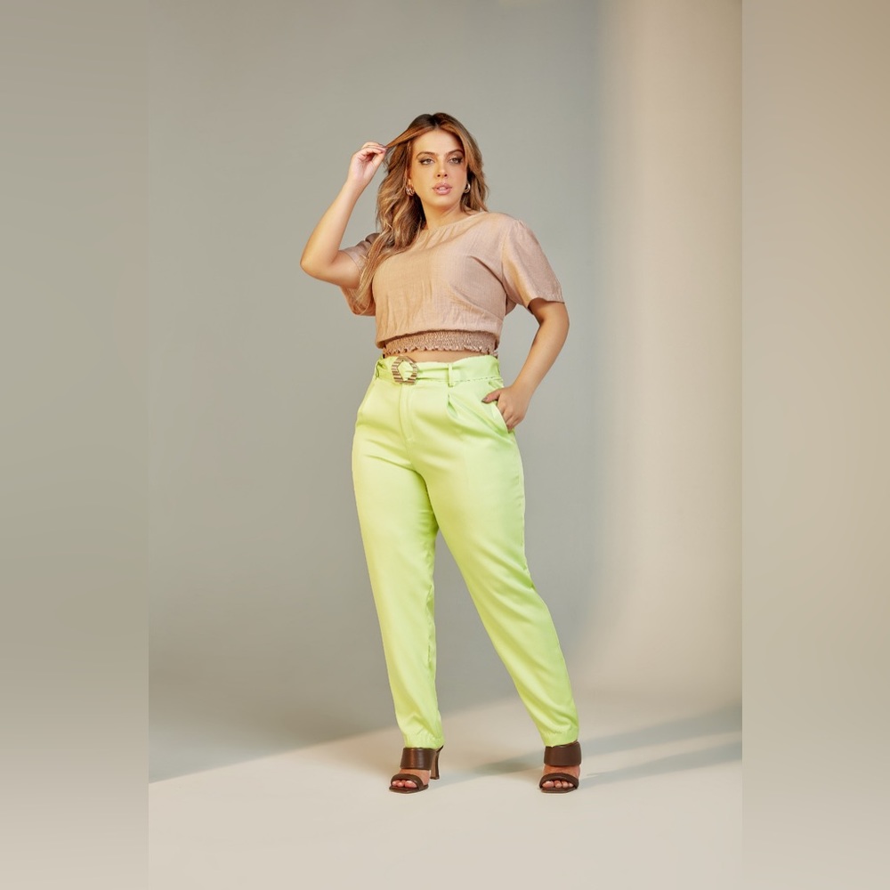 New Women Yelow Brazilian Skinny Slim Pants D13403  D13403